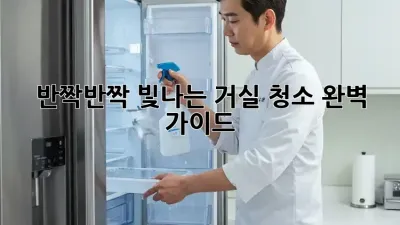 ✨반짝반짝 빛나는 거실 청소 완벽 가이드✨